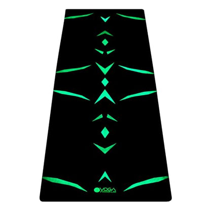 YOGA DESIGN LAB | The Combo Yoga Mat | 2-in-1 Mat+Towel | Eco Luxury | Ideal for Hot Yoga, Power, Bikram, Ashtanga, Sweat | Studio Quality | Includes Carrying Strap! - color: Butterfly Glow, size: 3.5mm