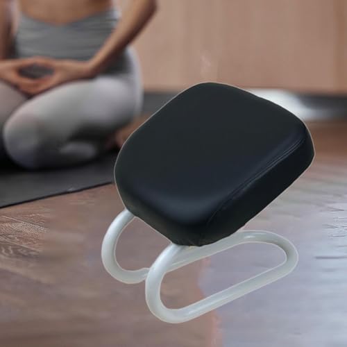 Kneeling Meditation Stool, Prayer Bench Adjustable Height, Portable Meditation Bench, for Studio Praying Prayer (Black C) - color: Black C