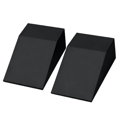 Squat Wedge Block Yoga Wedge Blocks 2 Pack, Yoga Foam Wedges Exercise Foot Wedges Block for Workout Heel Elevated Calf Stretcher Gymnastic(Black)