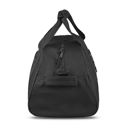 Beast Power Gear Gym Duffle Bag- Workout, Boxing, MMA, Sports Bag with Shoes Compartment and Adjustable Shoulder Strap for Men and Women (Black/Gray) - color: Black/Gray