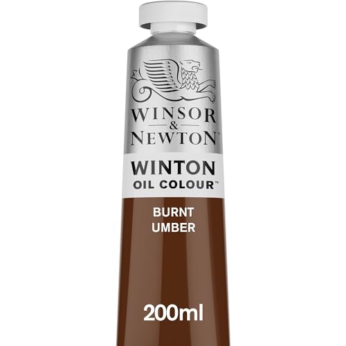 Winsor & Newton Winton Oil Color, 200ml Tube, Burnt Umber | High-quality pigments, Durable, Lightfast, Permanent, Uniform Consistency, Great Pigment Load - color: Burnt Umber, size: 6.75 Fl Oz (Pack of 1), style: 6.75-oz Tube