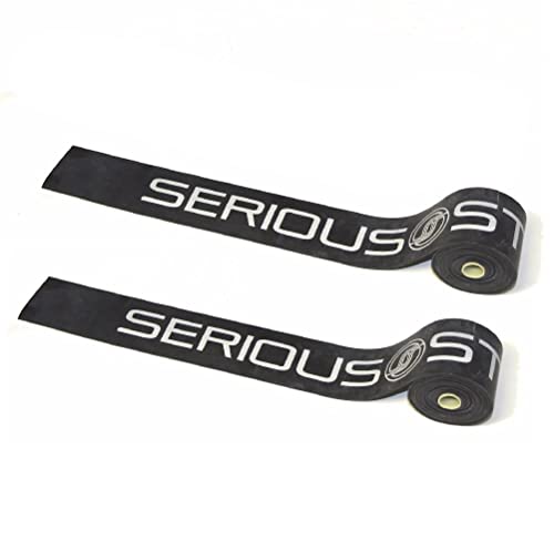 Serious Steel Mobility & Recovery (Floss) Bands |Compression Band | Tack & Flossing Band (7' L x 2" W) - color: Pair - Black