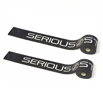 Serious Steel Mobility & Recovery (Floss) Bands |Compression Band | Tack & Flossing Band (7' L x 2" W) - color: Pair - Black