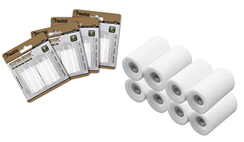ROLLINGDOG 2 Inch Mini Foam Paint Roller Covers Paint Roller Sleeves | 8PC Concave Design High Density Foam Roller Refills for Smooth Even Painting - color: 8pc 2" Concave Roller