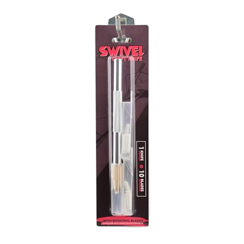 EHDIS 360° Swivel Blade Craft Knife – Precision Rotary Cutter for Intricate Designs | Effortless Curves on Paper, Vinyl, Model Making, Art, Working-Stencil, Crafting