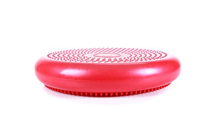 Cando-30-1870 CanDo Inflatable Balance Disc for Balance Training, Proprioception, Strengthening Lower Extremities, Posture, Back Pain, Stress Relief, Restlessness and Anxiety. Red, 14” Diameter - color: Red, size: 13.8" diameter