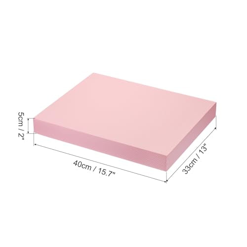 PATIKIL Balance Pad, Non-Slip TPE Foam Pad Cushion Exercise Yoga Mat Knee Pad for Fitness Stability Core Training Stretching - color: Pink