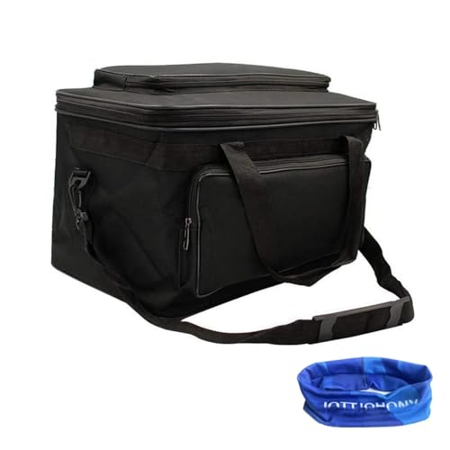 Art and Craft Storage Organizer Bag Paint Art Supplies Storage Bag Arts Craft Tool Carrying Case Artist Paint Tool Box for Travel Foldable Waterproof Large Capacity Storage Tote Bag for Sewing - color: black