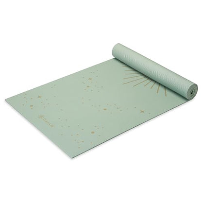Gaiam Premium Yoga Mat, 6mm Thick Print Mat - color: Supernova SKY