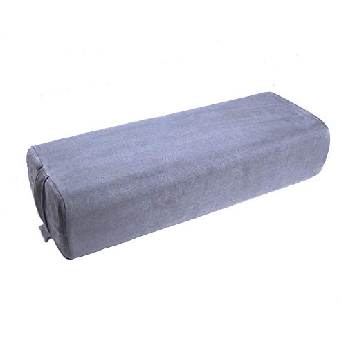 NGT new guide steps Yoga Bolster Pillow for Meditation and Support - Rectangular Yoga Cushion Foam Wedges Washable Suede Pillowcase for Men and Women with Carry Handles.…