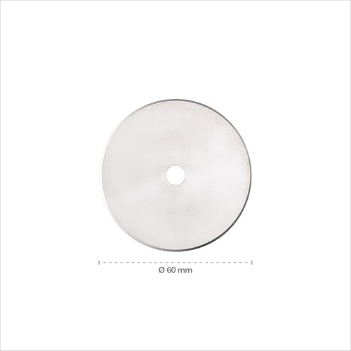 Fiskars 60mm Titanium Rotary Cutter Blade Replacements for Fabric, 2-Pack | For Thick Fabric, Premium Steel w/ Titanium Coating for Durability, Precision Cutting for Crafts, Sewing & Quilting Projects - size: 60mm, style: 2 Pack - Titanium