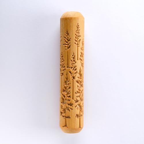 MKM Pottery Tools Wood Big Hand Rollers for Clay (BHR-150 Evergreen Forest) - color: BHR-150 Evergreen Forest
