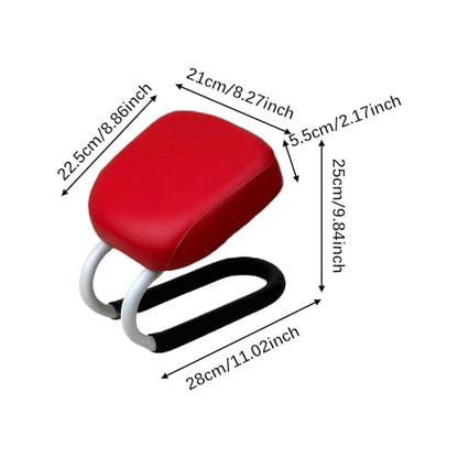 Kneeling Meditation Stool Prayer Stool with Anti Slip Cover Portable Meditation Bench Seat for Praying Adults Prayer, red - color: Red