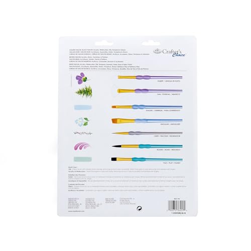 Royal Brush Crafter's Choice Variety Brush Value Set, Multicolor