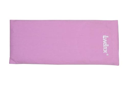 Wellrox Weighted Eye Pillow - Flaxseeds & Lavender Eye Pillow Weighted for Restorative Yoga, Meditation & Stress Relief (Lavender, Scented) - color: Lavender