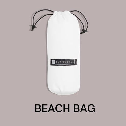 BAY LAUREL Turkish Beach Towel with Travel Bag 39 x 71 Quick Dry Sand Free Lightweight Large Oversized Towels Light - color: Black Mix