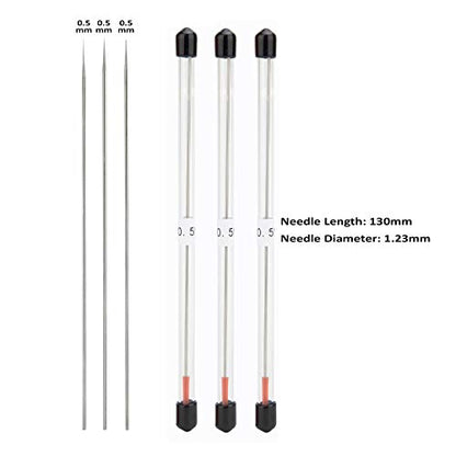 3PCS 0.5mm Airbrush Nozzles and Needles Replacement Parts with 11 in 1 Airbrush Cleaning Repair Tool for Airbrush Gun - size: 3PCS 0.5mm Nozzle and Needles/Cleaning Kit