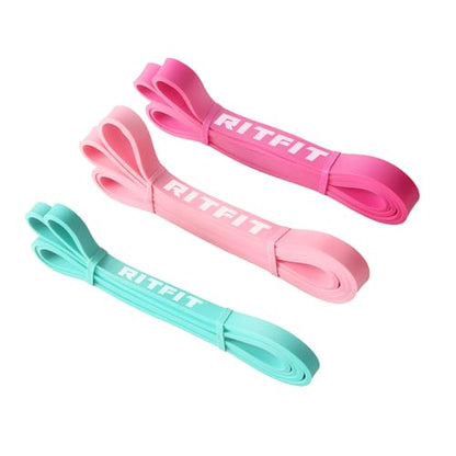 RitFit Pull Up Assist Band in Natural Latex for Stretching and Mobility - color: Combo