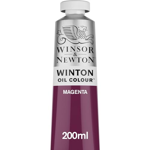 Winsor & Newton Winton Oil Color, 200ml Tube, Magenta | High-quality pigments, Durable, Lightfast, Permanent, Uniform Consistency, Great Pigment Load - color: Magenta, size: 6.75 Fl Oz (Pack of 1), style: 6.75-oz Tube