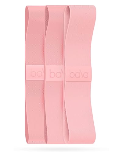 Bala Bands Resistance Bands, Non-Slip Fabric Exercise Bands - color: BLUSH, size: Resistance Bands (Set of 3)