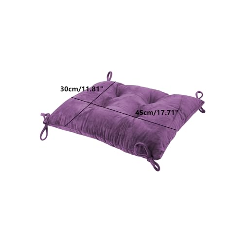 Square Pillows Seating, Thick Meditation Floor Pillow,Flexible Large Pillows Seating,2PCS Color Chair Pads Cushions,Square Floor Pillows for Game Yoga Violet, 30 * 45cm/11.81 * 17.71" - color: Violet, size: 30*45cm/11.81*17.71"