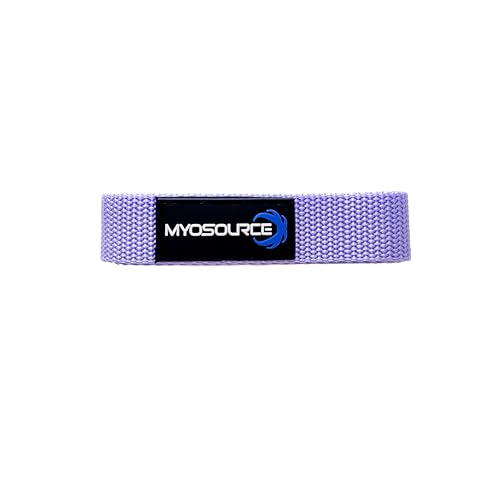 Myosource Kinetic Bands Cheerleading Flexibility Stunt Strap - Improve Stretching and Stunts for Cheer Dance Gymnastics & Physical Therapy – Stocking Stuffers Present for Kids Girls Adults - 12 Colors - color: Lavender