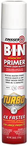 Zinsser B-I-N Shellac Primer-Sealer | 26oz primer-sealer. Blocks stains & seals surfaces with superior adhesion for interior/exterior wood, drywall & metal. - size: 26 Ounce (Pack of 1), style: Spray