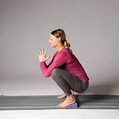 Hugger Mugger Yoga Wedge - Gentle Lift for Sensitive Wrists, Durable and Stable, Supports Joints, Great for Downward Dog - color: Graphite