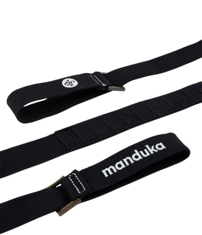 Manduka Yoga Commuter Mat Carrier - Eco-Friendly Cotton, Easy to Carry, Hands-Free, For All Mat Sizes - color: Black