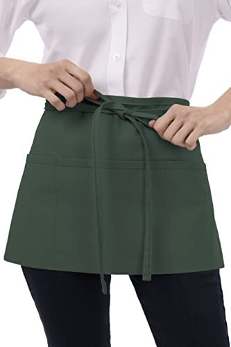 Chef Works Unisex Waitress Apron - color: Hunter Green