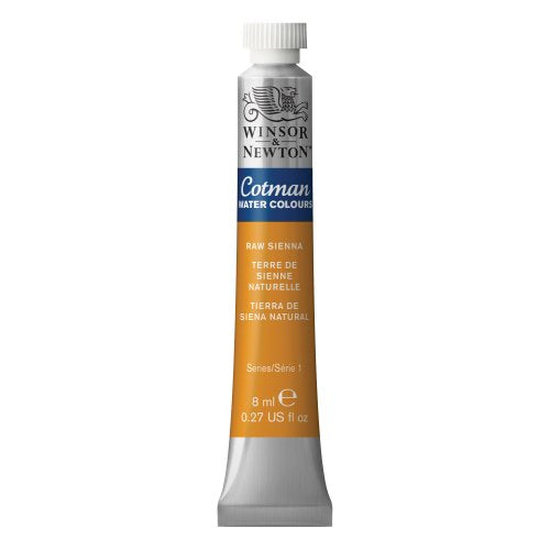 Winsor & Newton Cotman Watercolor Paint, 8ml Tube, Raw Sienna | Introductory Watercolor made with Fine Art Pigments, Perfect for Beginners, Lightfast & Permanent, Good Tinting Strength - color: Raw Sienna, style: 0.27-oz Tube