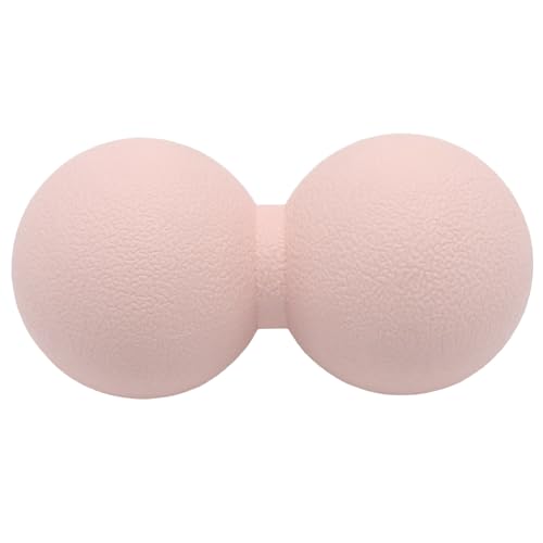 Hard Peanut Massage Ball, Double Ball Peanut Roller, 4.7″×2.4″, Pink | Mobility Massager Tool for Deep Tissue Physical Therapy Myofascial Release Trigger Point Muscle Relax Pain Relief Acupressure - color: Pink