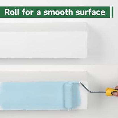 VOOMEY Mini Paint Roller Covers, 4 Inch High Density Foam Roller, 48 Pack | Small Paint Roller, Fits All Flat Surfaces, Including Walls, Cabinets, Furniture, Doors, Tables & DIY Painting Projects - style: 4 inch 48 pack