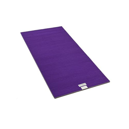 Dollamur 5'x10'x1-3/8" Gymnastics Mat, Carpeted Mat for Tumbling and Cheerleading, FLEXI-Roll® - color: Purple