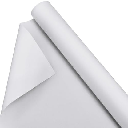 Kinlop 36 Inch x 10 Feet Double Primed Cotton Canvas White Canvas Roll for Oil and Acrylic Paint - color: White, size: 36 Inch X 10 Feet