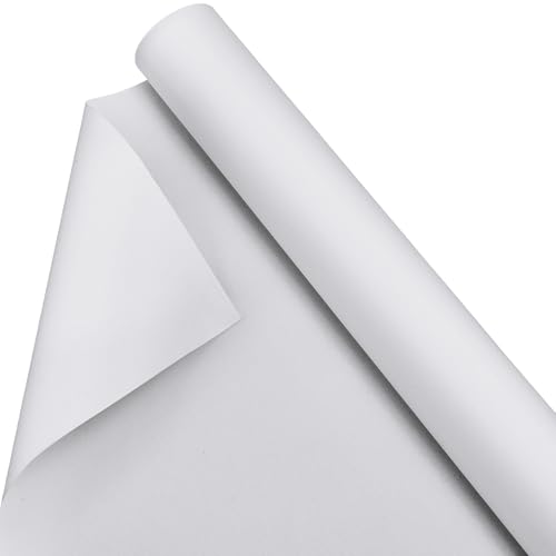 Kinlop 48 Inch X 10 Feet Double Primed Cotton Canvas Roll, White | Double Primed for Oil and Acrylic Painting, Artist Grade Cotton, Rolled White Canvas for Art, Ready to Stretch - color: White, size: 48 Inch X 10 Feet