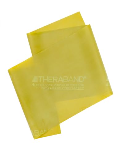 THERABAND Resistance Bands - color: Yellow, size: 1 Box of 30, style: Level 1 / Light