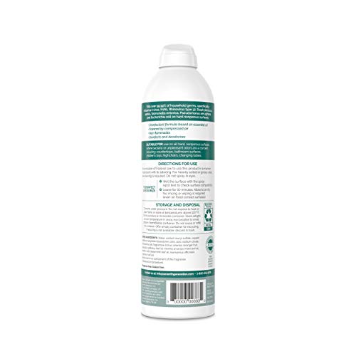 Seventh Generation Disinfectant Spray, Eucalyptus Spearmint & Thyme Scent, 13.9 Ounce (Pack of 4) - size: 13.9 Ounce (Pack of 4)