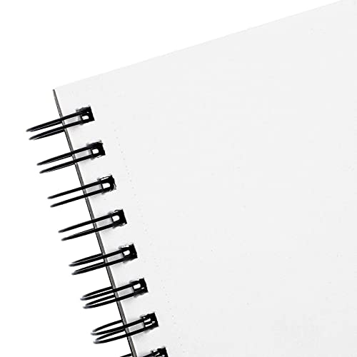 Bright Creations Perforated Spiral Sketchbook - Acid-Free Ivory Art Paper - Perforated Pages for Drawing Pad - Spiral-Bound Portable Sketch Pad - 5.5 x 8.5 in, Ivory, Pack of 3, 100 Sheets