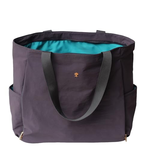 ESVAN Yoga Mat Bag Yoga Tote Carrier Shoulder Bag Carryall Tote for Office,Yoga,Pilates,Travel,Beach and Gym - color: Nylon Dark Gray