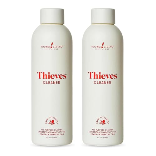 Young Living Thieves Household Cleaner Natural Cleaning Solution, Non-Toxic, A Safely Clean and Healthy Home, Effective for Household Surface - 14.4 fl.oz. - 2 bottles - size: 14.4 Fl Oz (Pack of 2)