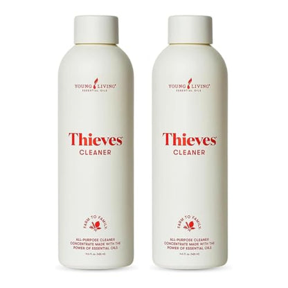 Young Living Thieves Household Cleaner Natural Cleaning Solution, Non-Toxic, A Safely Clean and Healthy Home, Effective for Household Surface - 14.4 fl.oz. - 2 bottles - size: 14.4 Fl Oz (Pack of 2)