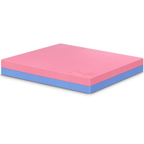 Yes4All Exercise Balance Pad, Non-Slip Foam Kneeling Pad - color: Rose quartz/Serenity - L - (15,5" x 13,5" x 2,4"), size: Large
