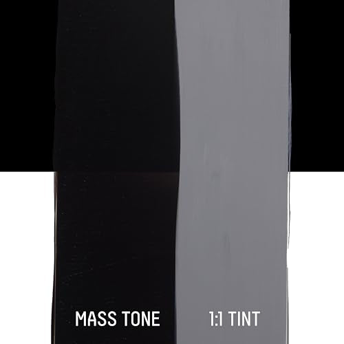 Liquitex BASICS Acrylic Fluid Paint, 4-oz Bottle, Ivory Black | Super Versatile, Fine Art Pigments; Fluid Consistency, Vibrant satin colors, Permanent, Lightfast, Water-Resistant Finish - color: Ivory Black, style: 118ml (4-oz)