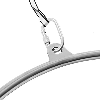 Complete Aerial Hoop Kit - 85cm/90cm Professional Lyra Hoop Set - Single Point Hoops - Circus Aerial Ring Kit - Maximum Load: 115 kg/253 lb - color: 85cm/33.46”