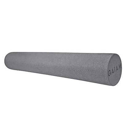 Gaiam Restore Foam Roller, Muscle Recovery, 36" Long | High-Density EVA Foam | Deep Tissue Massage | Pre & Post-Workout Muscle Recovery | Multiple Sizes | Home & Gym