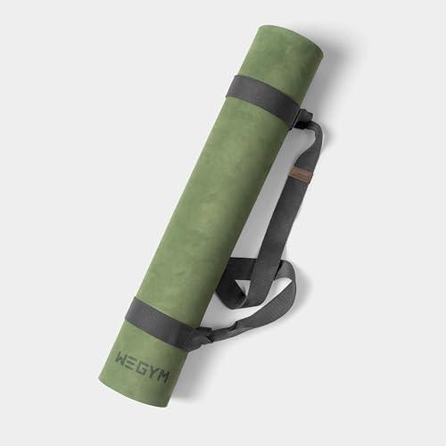 WeGym Yoga Mat, 4 mm Cushioned Non-Slip for Yoga, Pilates and Home Workouts - color: Suede_Jungle, style: Suede