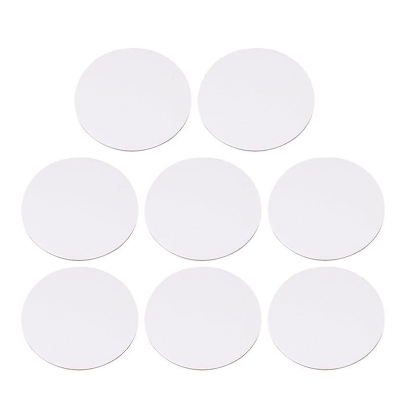 Toddmomy 8 Pack Round Blank Canvas Boards 3.93 Inch Cotton Canvas Panels for Oil Painting Acrylic Painting Watercolor Artist Boards for Kids DIY Crafts