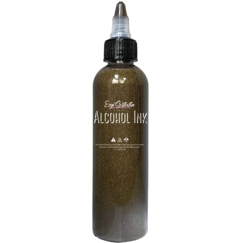 Premium Alcohol Ink by Ezgi Sertcetin (Metallic Brownie) - color: Metallic Brownie