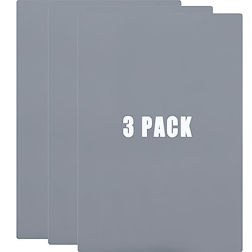 Tondiamo 3 Pcs Rubber Stamp Sheets for Laser Engraving Machine, A4 Rubber Stamp Sheets for Laser Cutter Soft to Make, 2.3 mm(Light Gray) - color: Light Gray